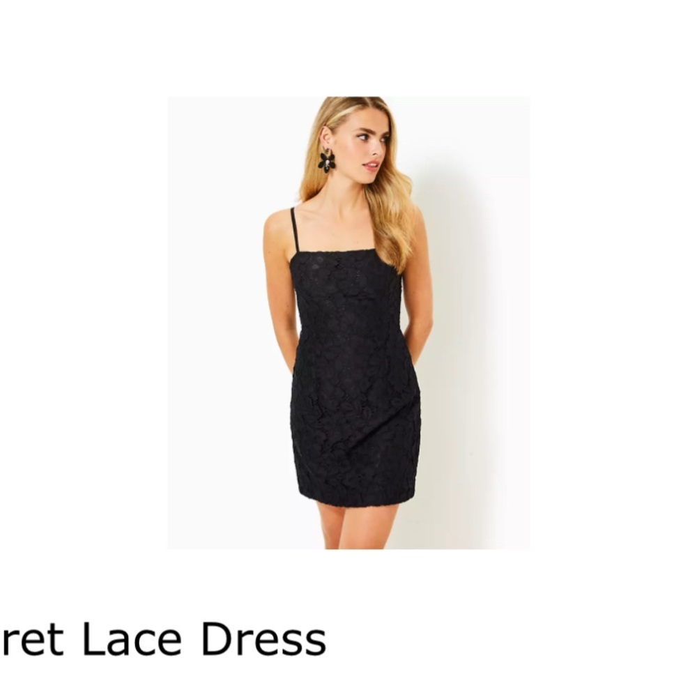 Lilly Pulitzer Black Sheath Mini Dress